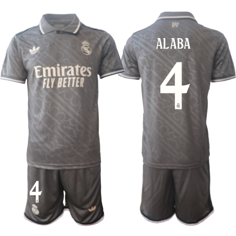 Men 2024-2025 Club Real Madrid away Grey #4 Soccer Jersey